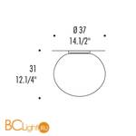 Потолочный светильник Leucos SPHERA PL37 0003046 - Схема