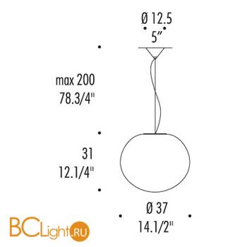 Подвесной светильник Leucos SPHERA S37 0003243 - Схема