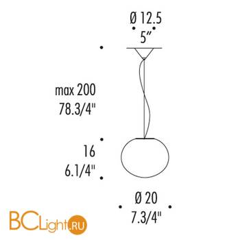 Подвесной светильник Leucos SPHERA S20 0003238 - Схема