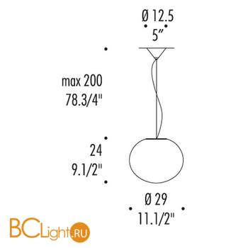 Подвесной светильник Leucos SPHERA S29 0003241 - Схема