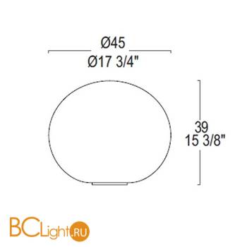 Напольный светильник Leucos SPHERA T3/45 0004062 - Схема
