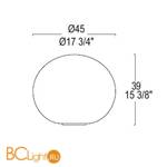 Напольный светильник Leucos SPHERA T3/45 0004062 - Схема