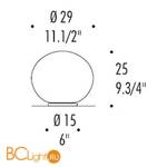 Напольный светильник Leucos SPHERA T3/29 0004078 - Схема