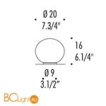 Напольный светильник Leucos SPHERA T3/20 0004076 - Схема