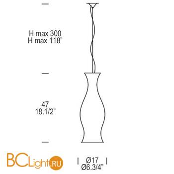 Подвесной светильник Leucos Spring S 0004290 - Схема