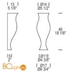 Настенный светильник Leucos Spring P 0004293 - Схема