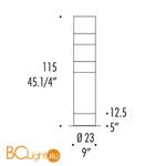 Напольный светильник Leucos STACKING TR B 0004096 - Схема