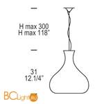 Подвесной светильник Leucos Summer S 0003561 - Схема