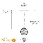 Подвесной светильник Leucos Sunlight 1 0002657 - Схема