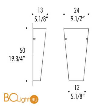 Бра Leucos TODD P 0003924 - Схема