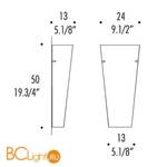 Бра Leucos TODD P 0003924 - Схема