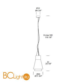 Подвесной светильник Leucos Trigona S 0003622 - Схема