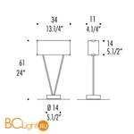 Напольный светильник VITTORIA T1 0004046 - Схема