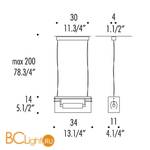Подвесной светильник Leucos VITTORIA S2/C 0003248 - Схема