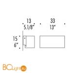 Бра Leucos VITTORIA P2 0003937 - Схема