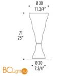 Настольная лампа Leucos VIVIA T 0004048 - Схема