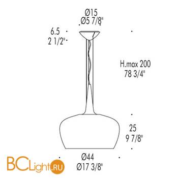 Подвесной светильник Leucos WITCH S 0003315 - Схема