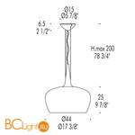 Подвесной светильник Leucos WITCH S 0003313 - Схема