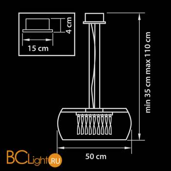 Подвесной светильник Lightstar Acquario 752084 - Схема