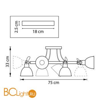 Люстра Lightstar Acrobata 761067 - Схема