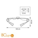 Потолочная люстра Lightstar Aereo 711121 - Схема
