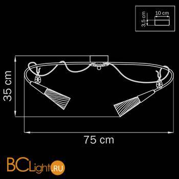 Потолочная люстра Lightstar Aereo 711064 - Схема