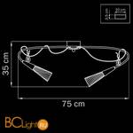 Потолочная люстра Lightstar Aereo 711069 - Схема