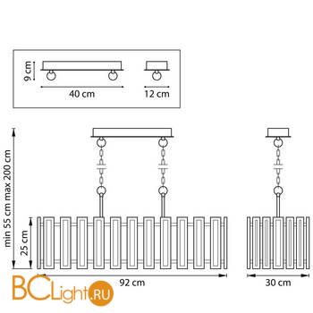 Подвесной светильник Lightstar Agave 712164 - Схема