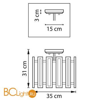 Потолочный светильник Lightstar Agave 712042 - Схема