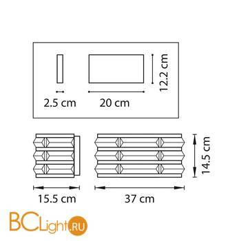 Настенный светильник Lightstar Amerigo 746618 - Схема