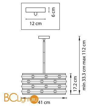 Подвесной светильник Lightstar Amerigo 746048 - Схема