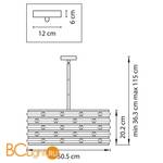 Подвесной светильник Lightstar Amerigo 746068 - Схема