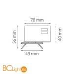 Трековое крепление с 3-фазным адаптером к 05102x/05103x ЧЕРНЫЙ Lightstar Asta 594027 - Схема