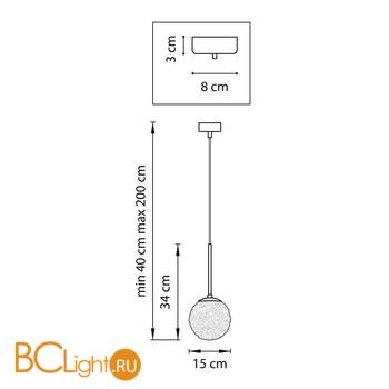 Подвесной светильник Lightstar Bari 815210 - Схема