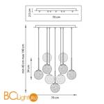 Подвесной светильник Lightstar Bari 815290 - Схема