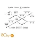 Шинопровод трехфазный Lightstar Barra 504029 2м с токоподводом и заглушкой - Фото 2