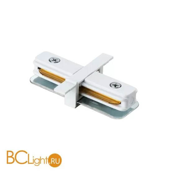 Коннектор прямой для однофазного шинопровода Lightstar Barra 501106 белый