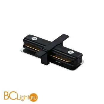 Коннектор прямой для однофазного шинопровода Lightstar Barra 501107 черный