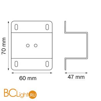 Планка крепежная к треку 505XXX Barra Lightstar PRO 505171 - Схема