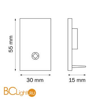 Заглушка концевая трековая однофазная Barra Lightstar PRO 505167 - Схема