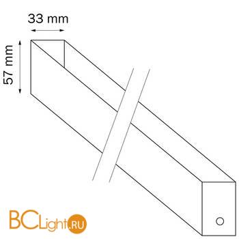 Трек двухконтактный однофазный Lightstar PRO Barra 505037 - Схема