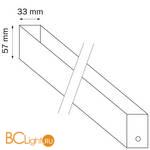 Трек двухконтактный однофазный Lightstar PRO Barra 505017 - Схема