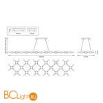 Подвесной светильник Lightstar Bergamo 745347 - Схема