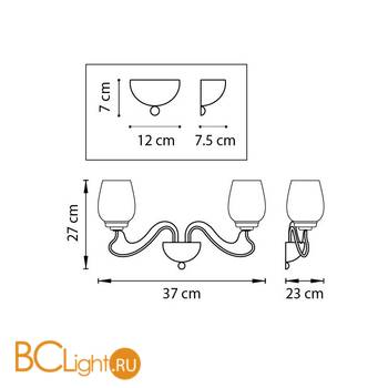 Бра Lightstar Bolla 734627 - Схема