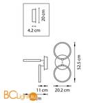 Настенно-потолочный светильник Lightstar Breve 749622 3000K 1160Lm - Схема