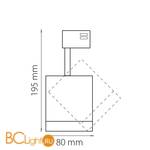 Трековый светильник Lightstar Canno 301274 - Схема