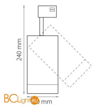 Трековый светильник Lightstar Canno 303274 - Схема