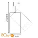 Трековый светильник Lightstar Canno 303294 - Схема