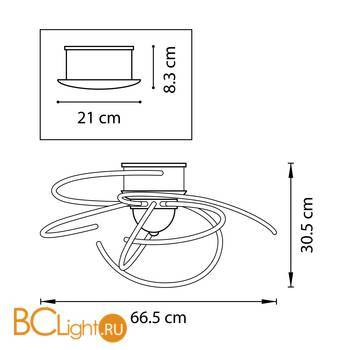 Потолочная люстра Lightstar Ciclone 748092 - Схема