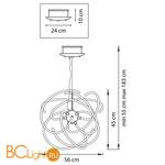 Люстра Lightstar Ciclone 748124 - Схема